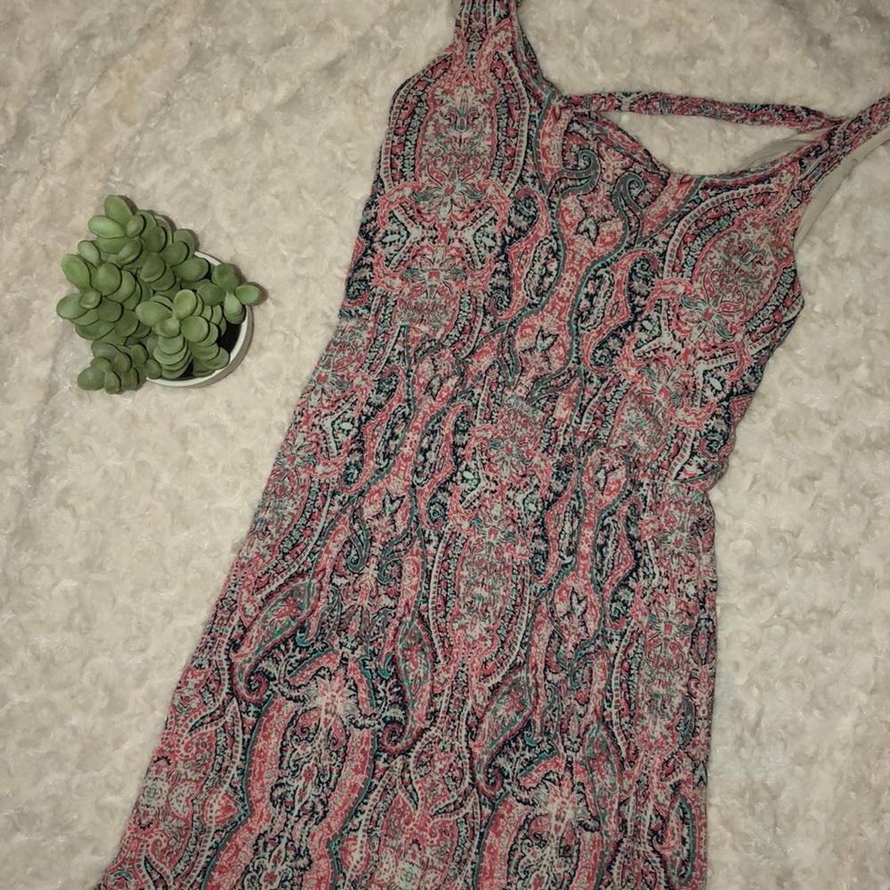 • Paisley Print Maxi Dress •